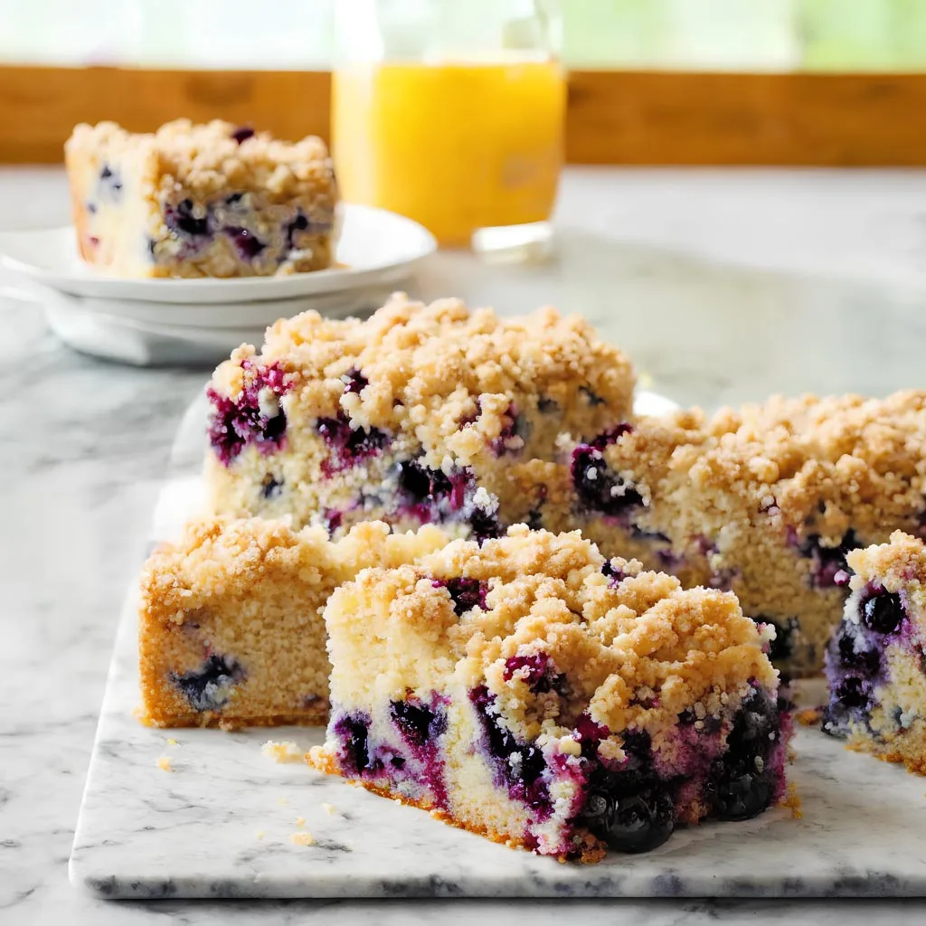Blueberry Streusel Cake