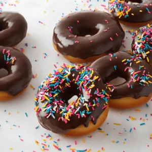 Chocolate Dipped Doughnuts