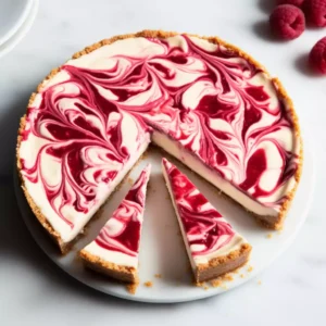 Raspberry Swirl Cheesecake