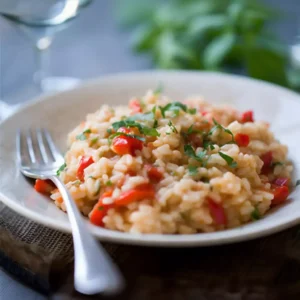 Roasted Red Pepper Risotto