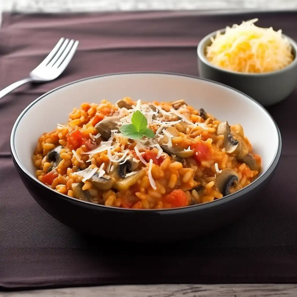 Tomato Mushroom Risotto