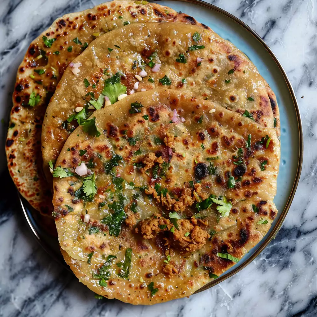 ChickenKeemaParatha